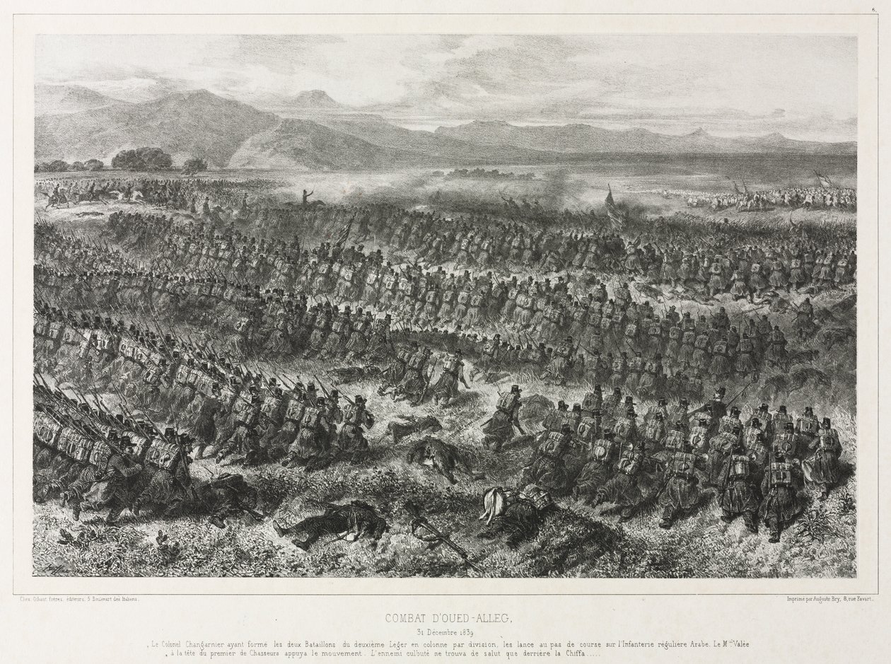 Oued-alleg Savaşı, 31 Aralık 1839 by Auguste Raffet