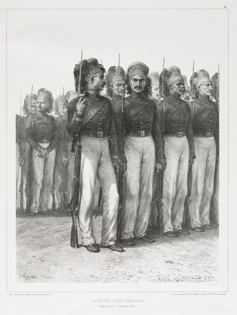 Türk Piyade, Chasseurs, 1837. by Auguste Raffet