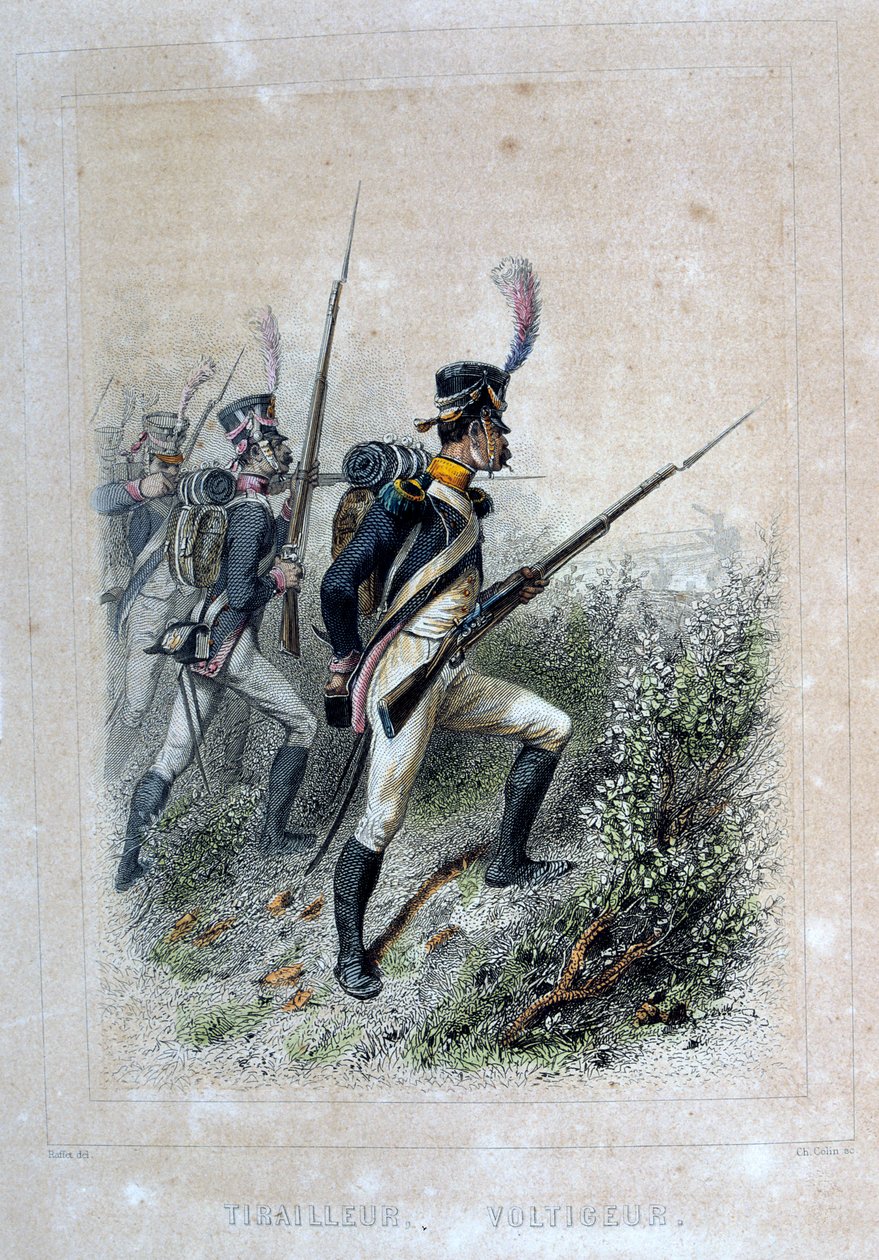 Tirailleur Voltigeur, Rifleman, 1859. by Auguste Raffet