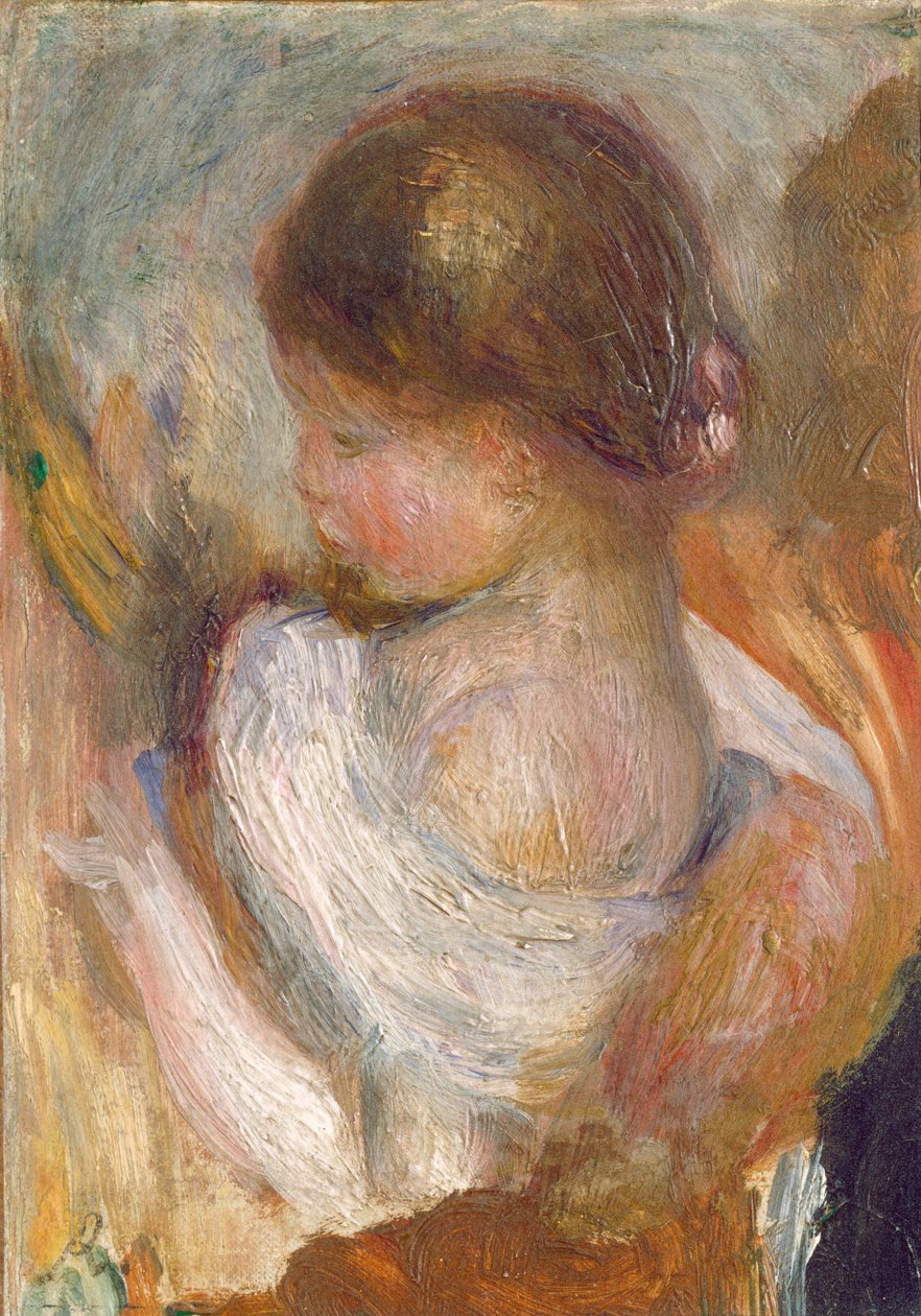 genç kız, okuma by Auguste Renoir