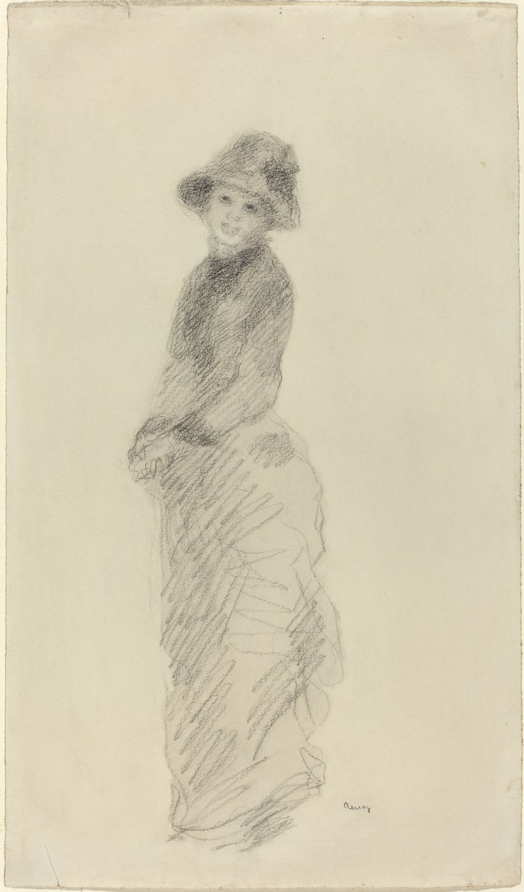 genç kadın, ayakta by Auguste Renoir
