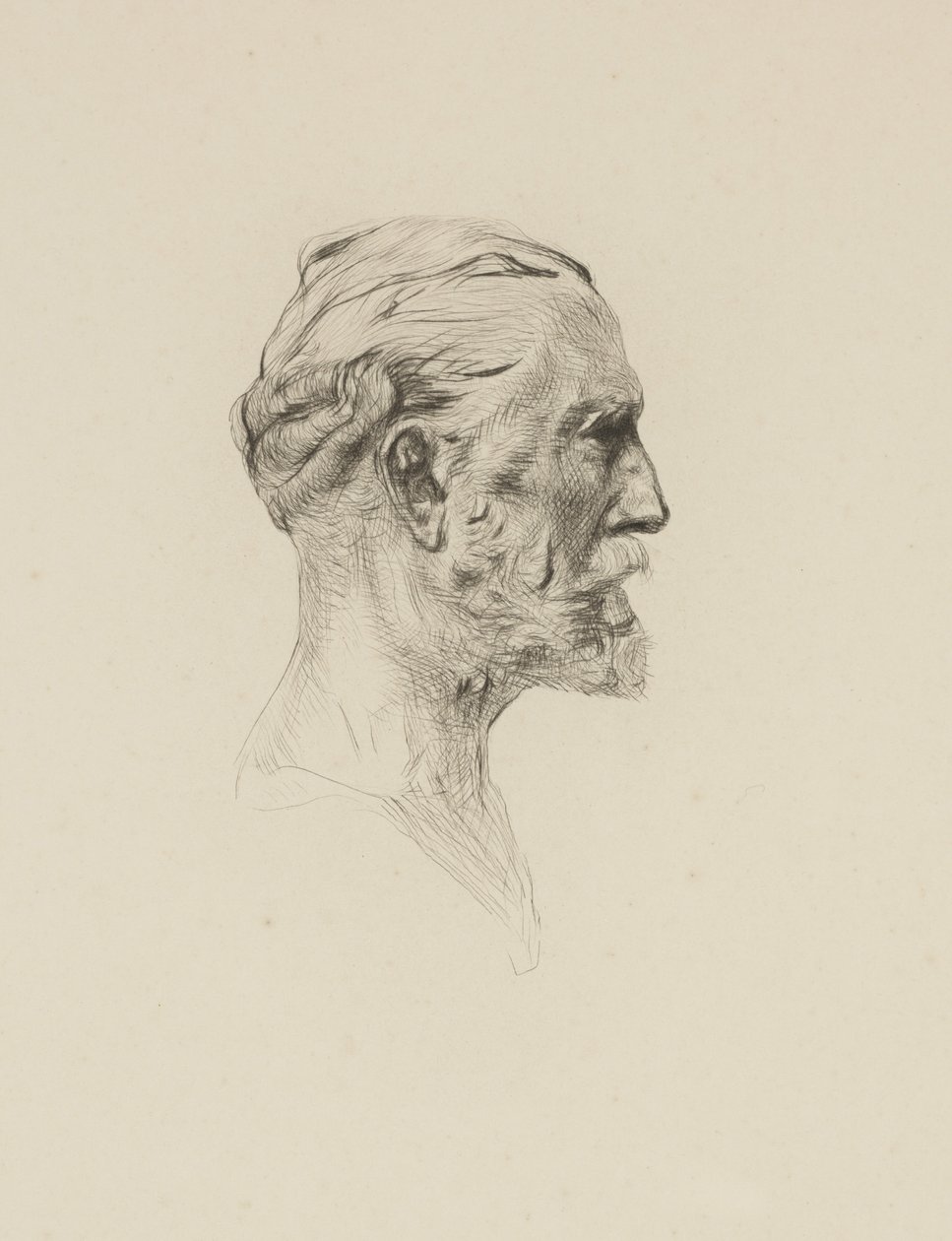 Antonin Proust, c.1884 (gravür) by Auguste Rodin