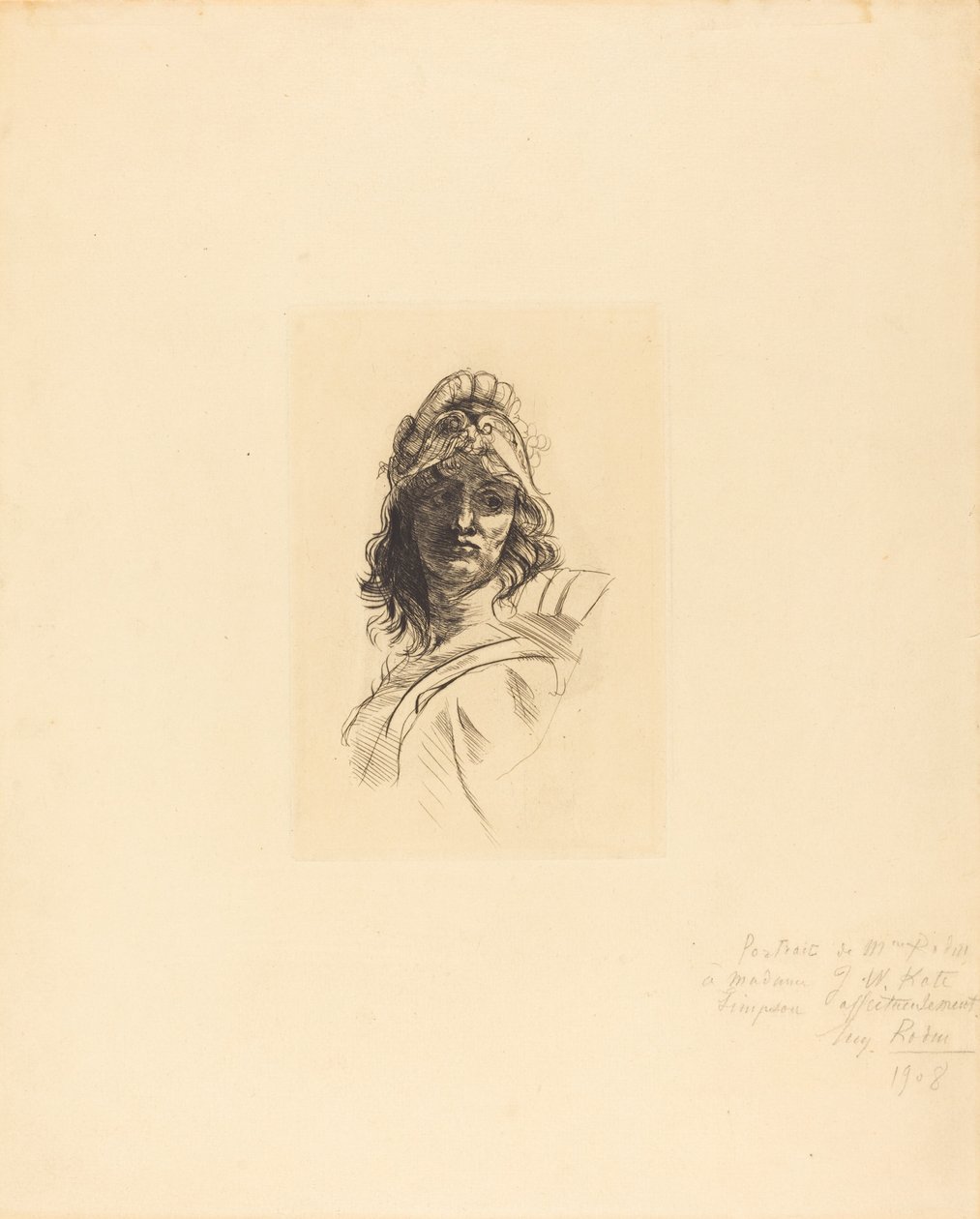 Buste de Bellone, 1883. by Auguste Rodin
