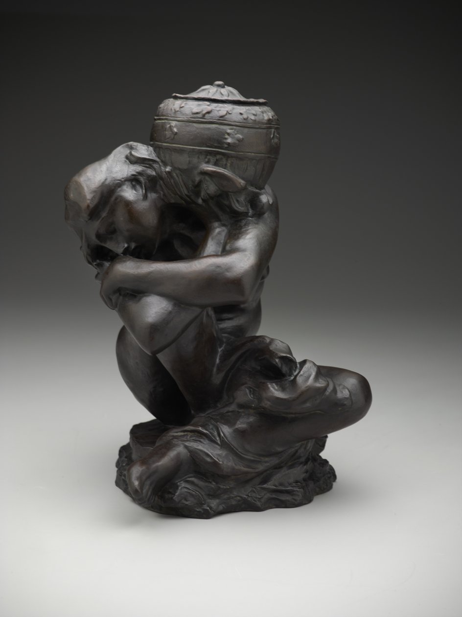 Bir Urn Taşıyan Düşmüş Karyatid by Auguste Rodin