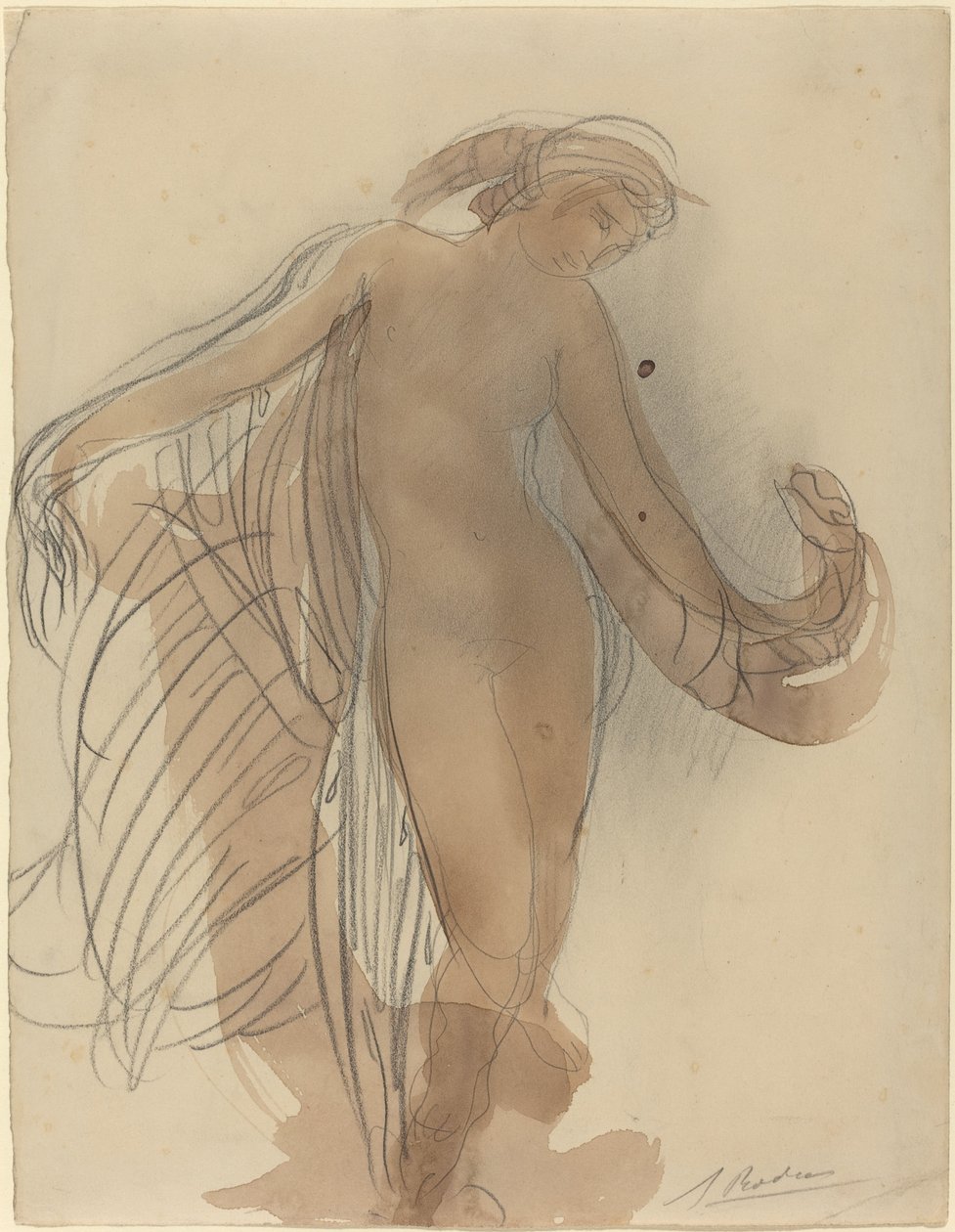 Şekil Öne Bakıyor by Auguste Rodin