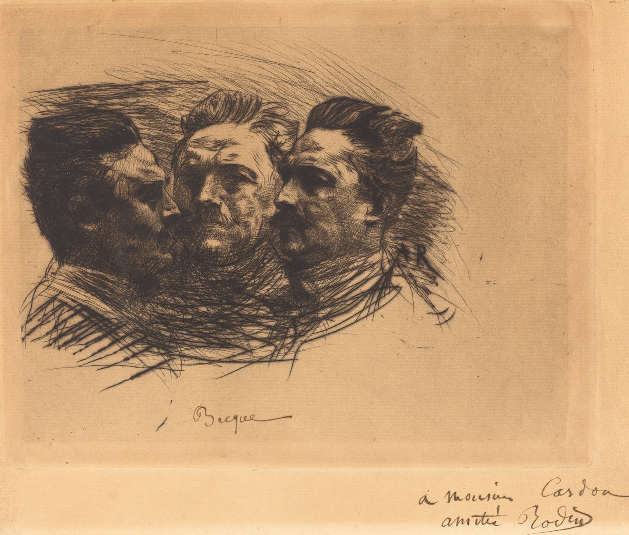 Henry Beck, 1885. by Auguste Rodin