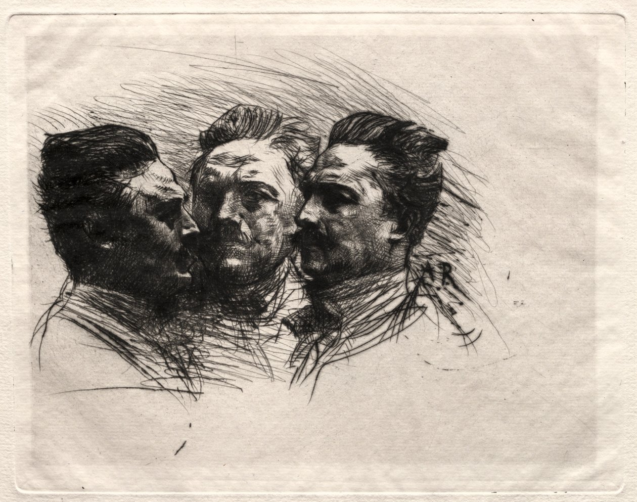 Henry Becque. by Auguste Rodin