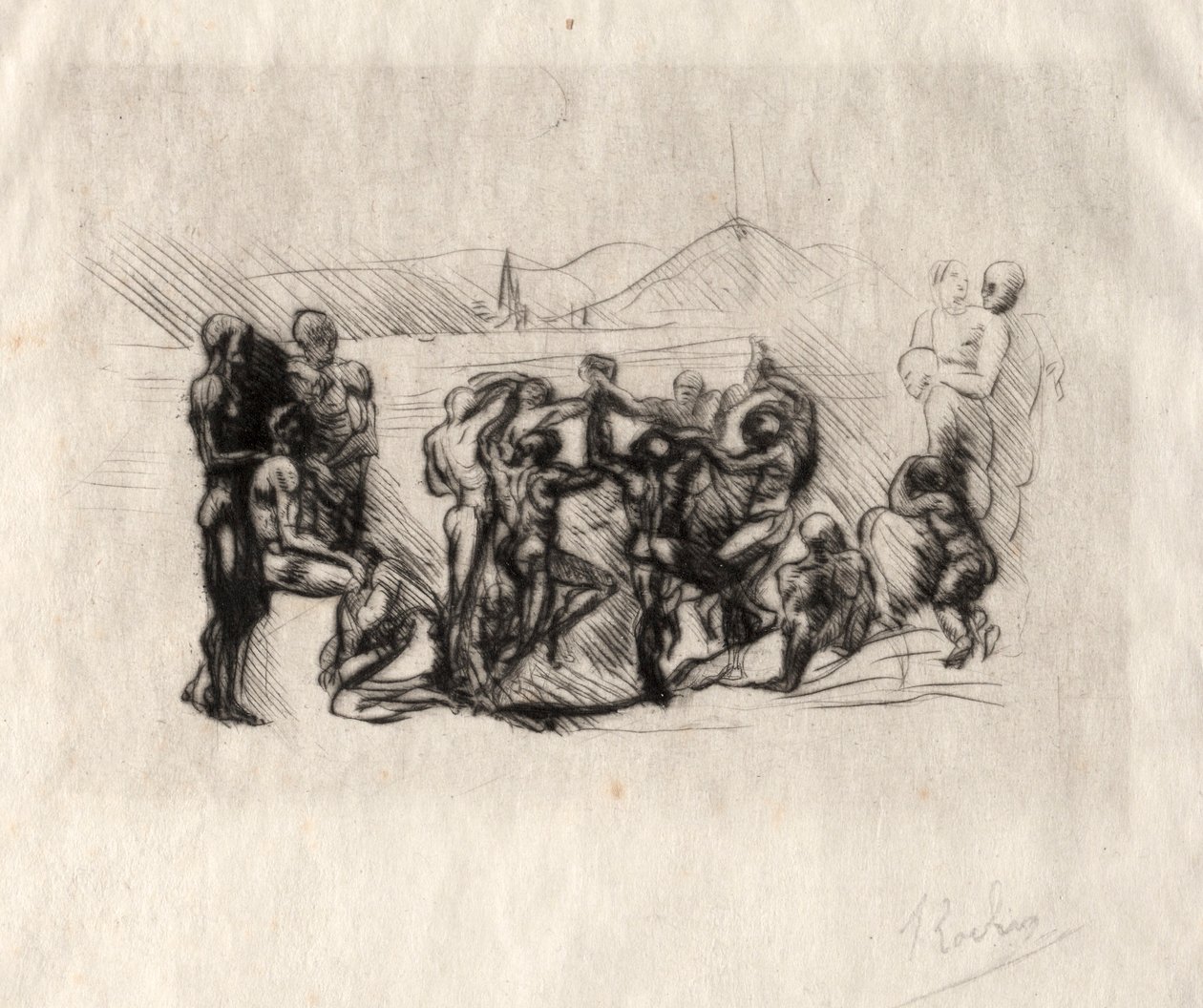 La Ronde, 1883. by Auguste Rodin