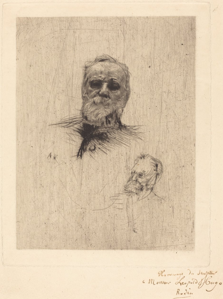 Victor Hugo, DeFace, 1886. by Auguste Rodin