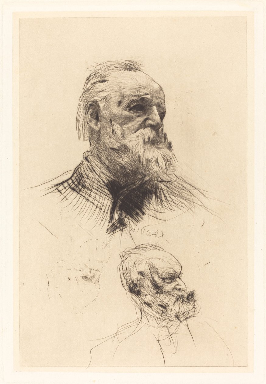 Victor Hugo, Üç Çeyrek by Auguste Rodin