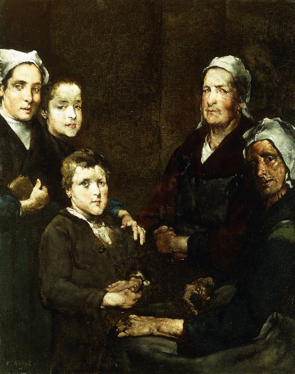 Breton Ailesi; Breton Ailesi, by Auguste Theodule Ribot