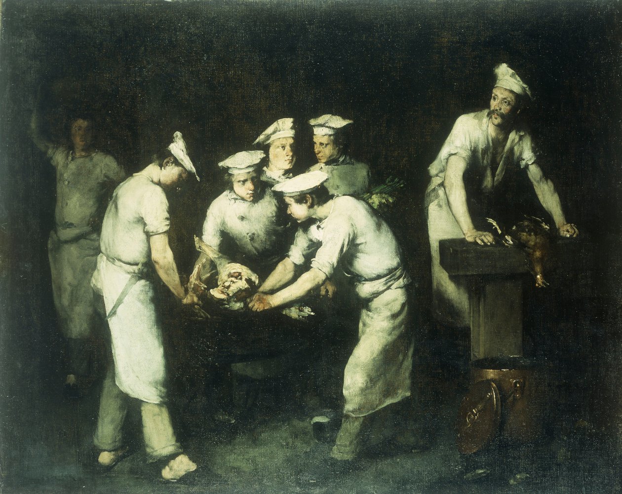 Aşçılar by Auguste Theodule Ribot