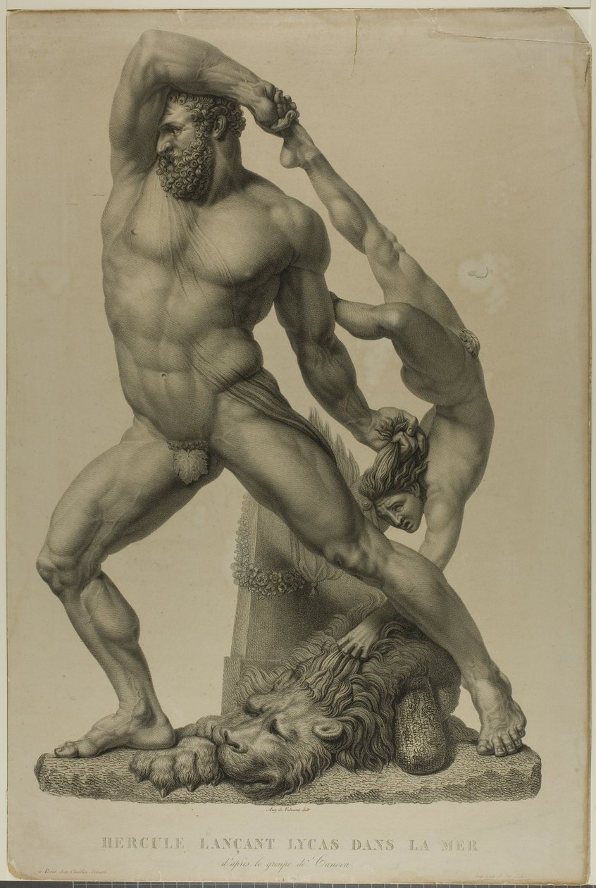 Herkül Lichaları Denize Atıyor by Auguste de Valmont