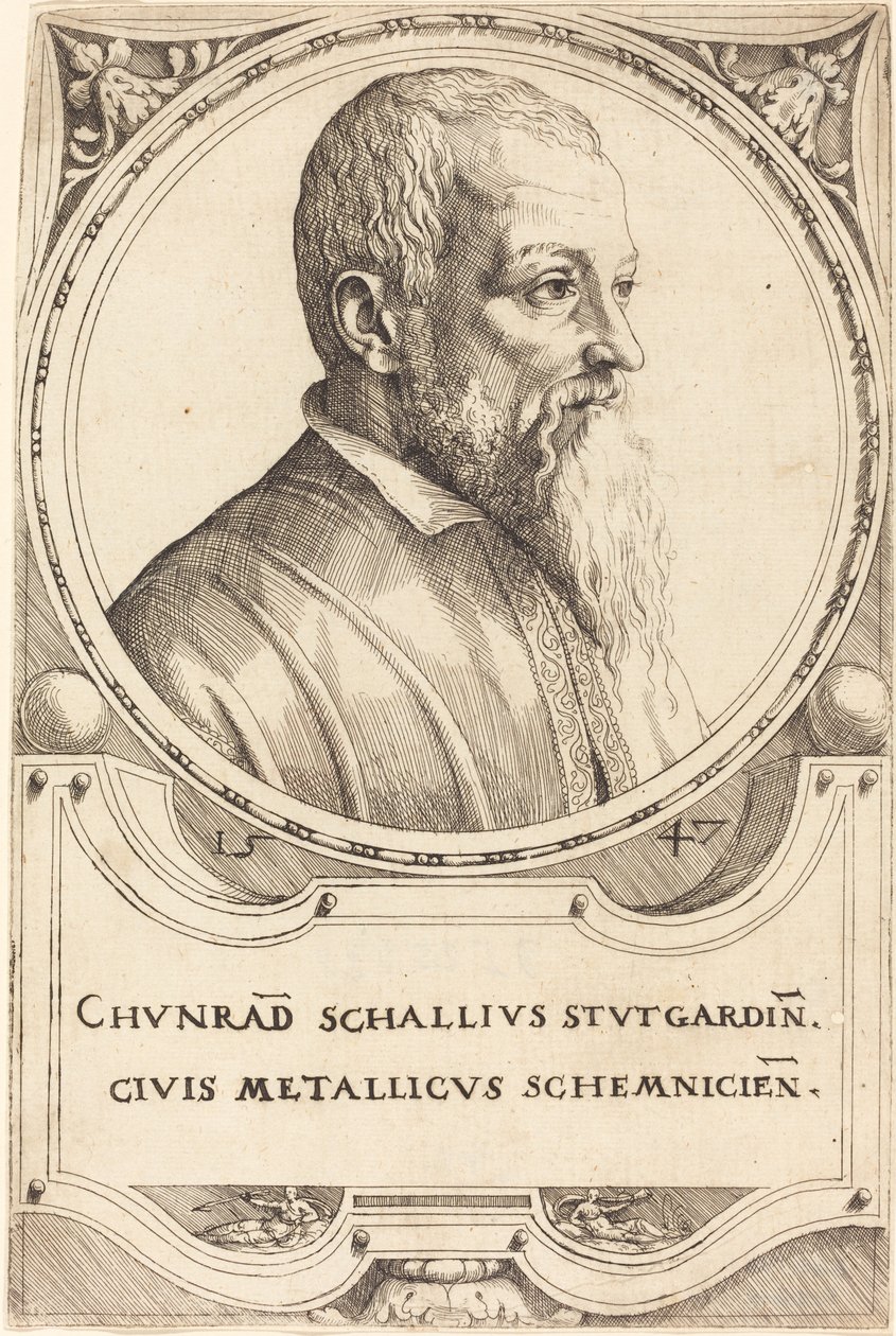 Conrad Schall, 1547. by Augustin Hirschvogel