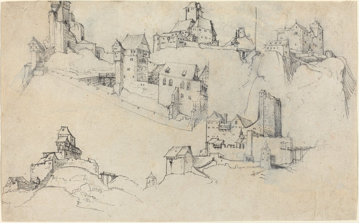 Tepe Kaleleri, c. 1546. by Augustin Hirschvogel