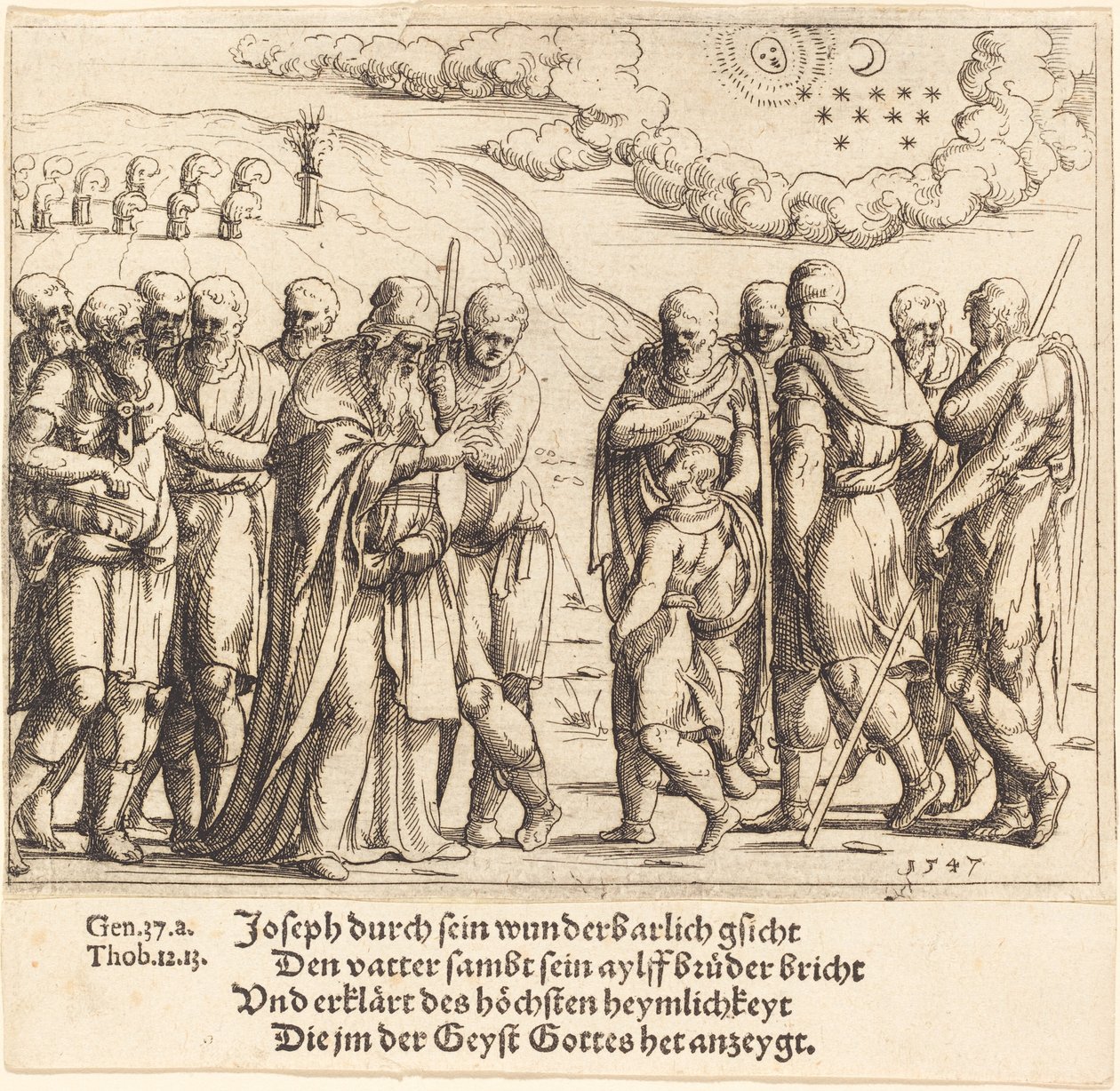 Joseph Düşlerini Anlatıyor, 1547. by Augustin Hirschvogel