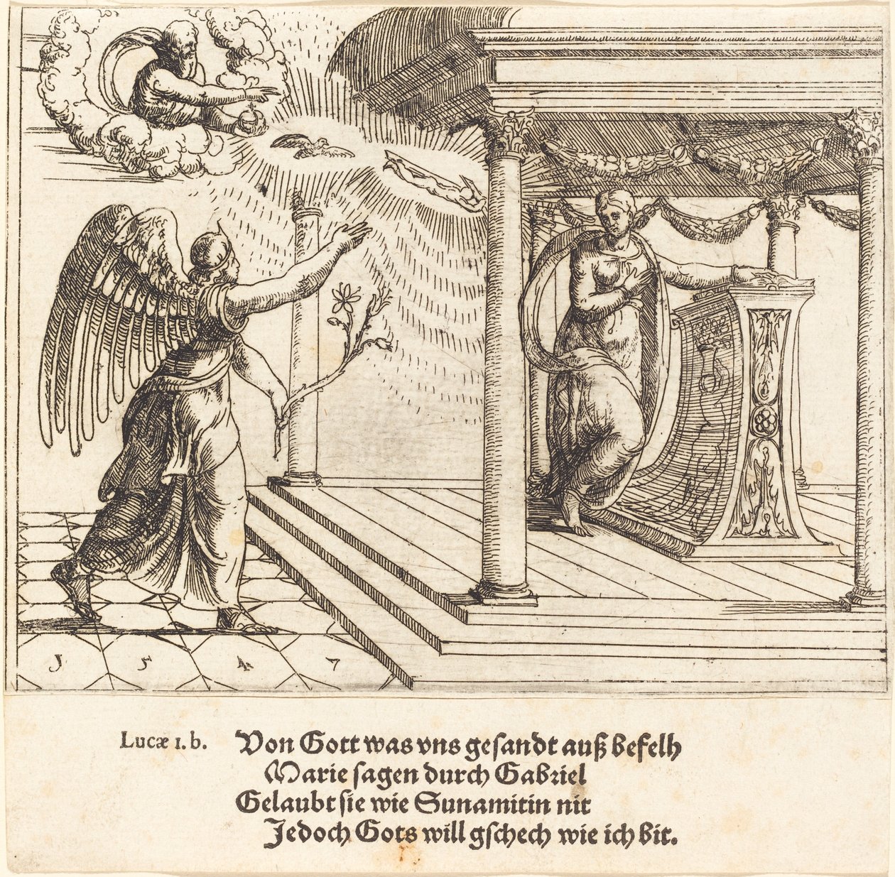 Müjde, 1547. by Augustin Hirschvogel
