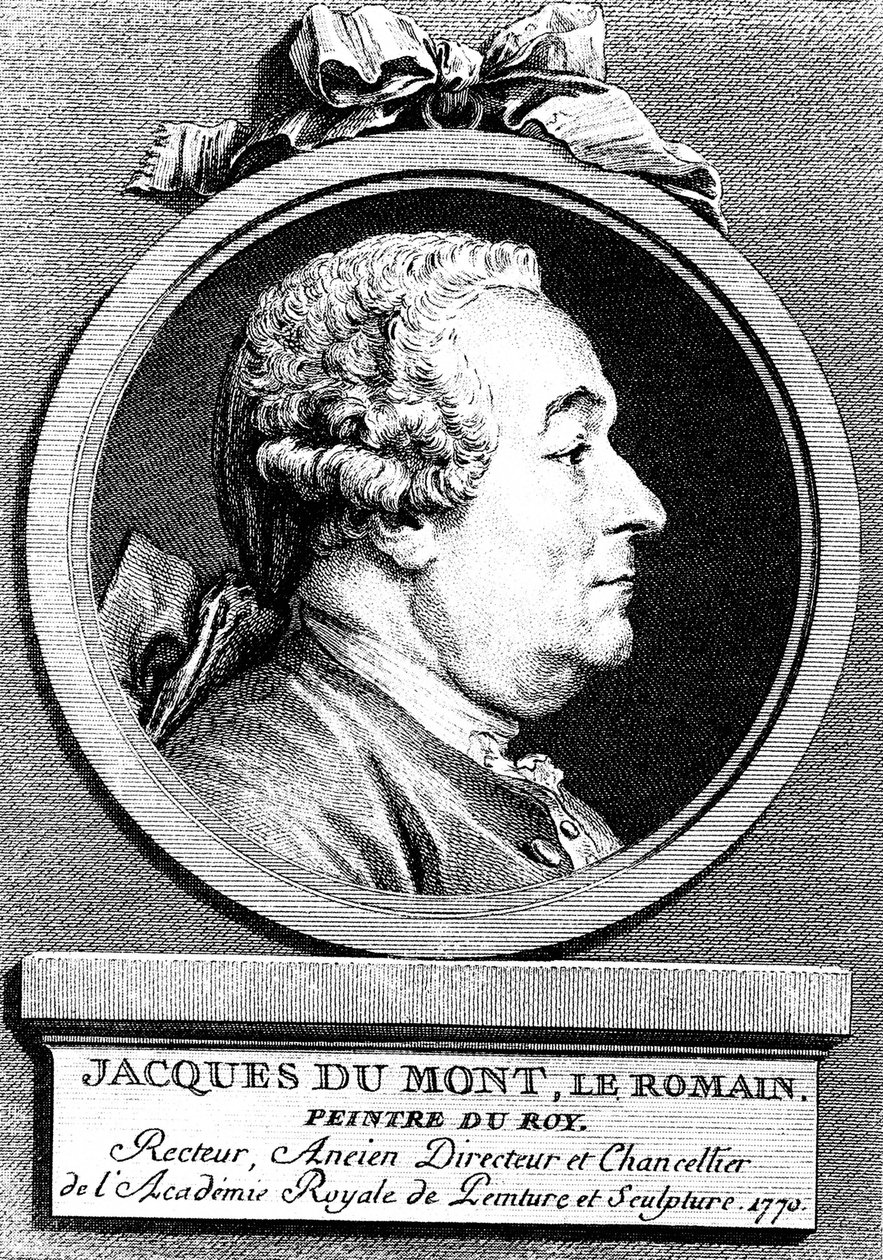 Jacques Dumont, Fransız ressam, 1770. by Augustin de Saint Aubin