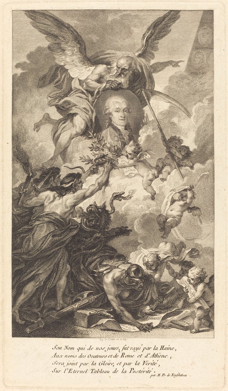 Simon-Nicolas-Henri Linguet by Augustin de Saint Aubin