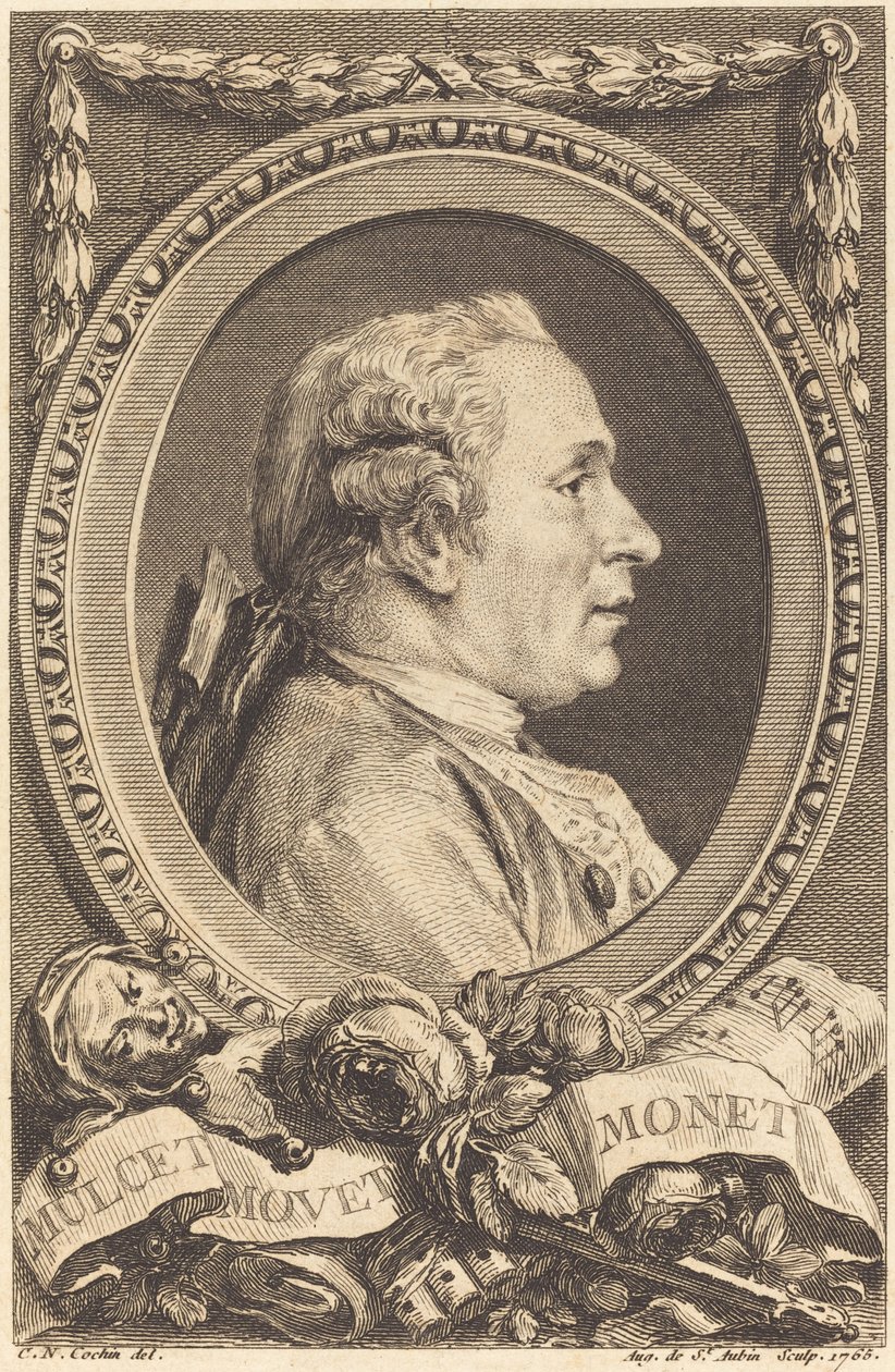 John Monet by Augustin de Saint Aubin after Charles Nicolas Cochin II