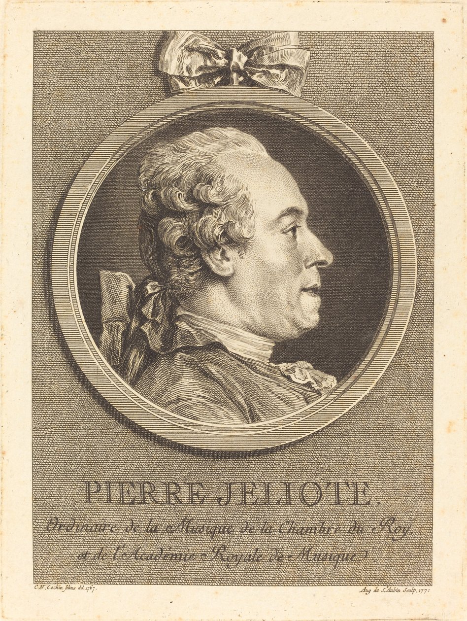 Pierre Jeliote by Augustin de Saint Aubin after Charles Nicolas Cochin II