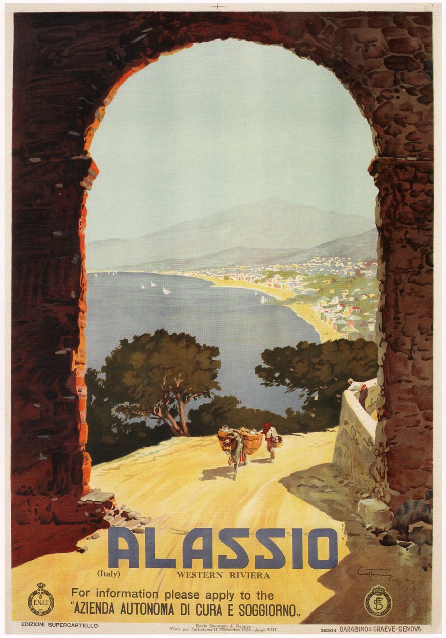 Alassio, 1929 by Aurelio Craffonara