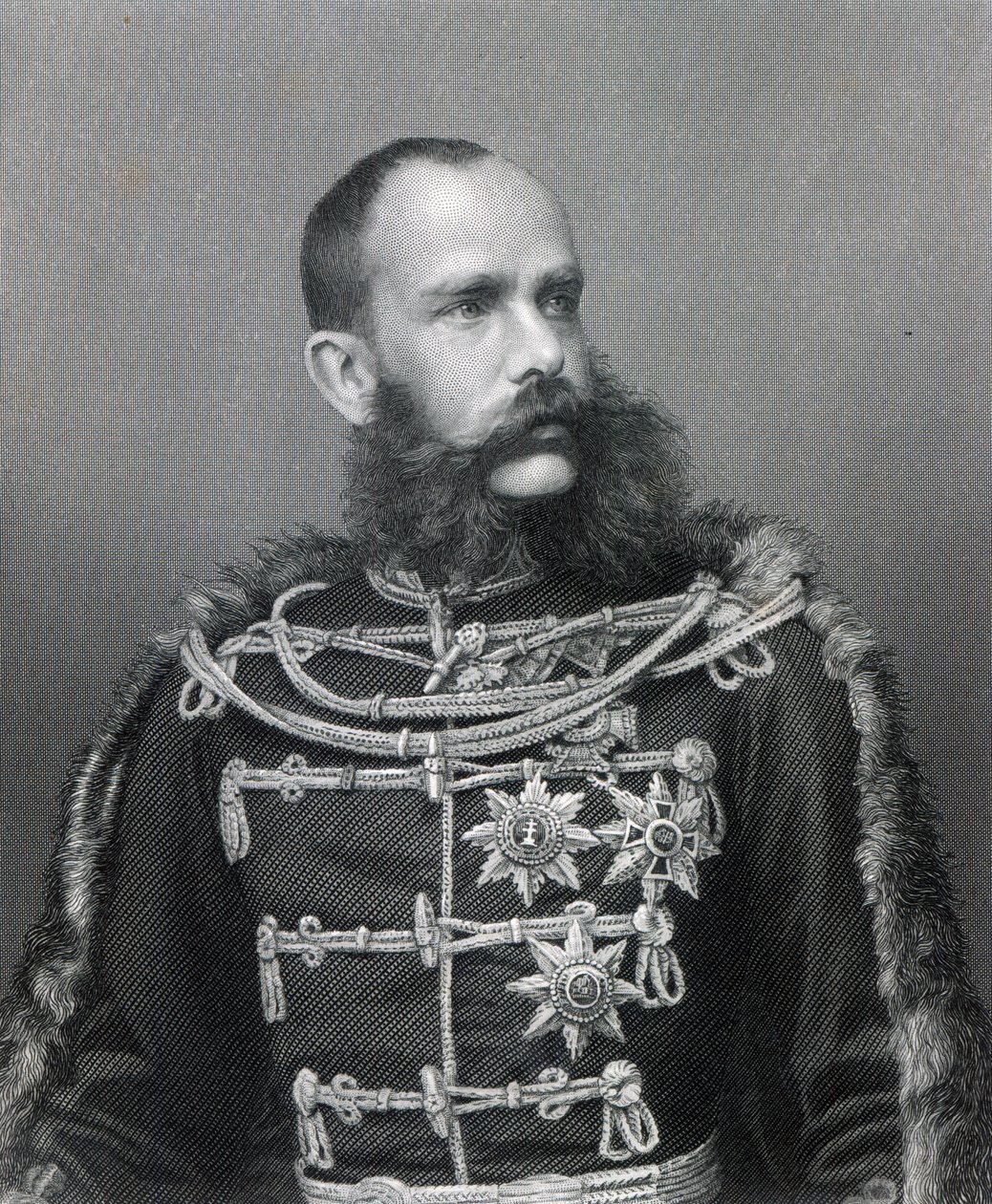 Avusturya İmparatoru Franz Joseph I, George J. Stodard tarafından oyulmuş by Austrian Photographer