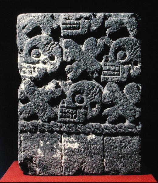 Tzompantli, geç post klasik dönem (1300-1521) (taş) by Aztec Aztec