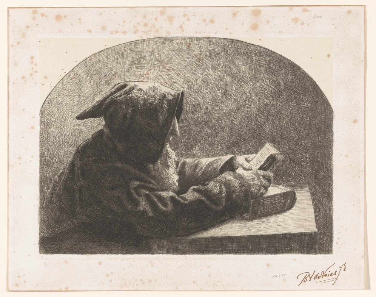 keşiş okumak by B.J. de Vries jr. (signed by artist)