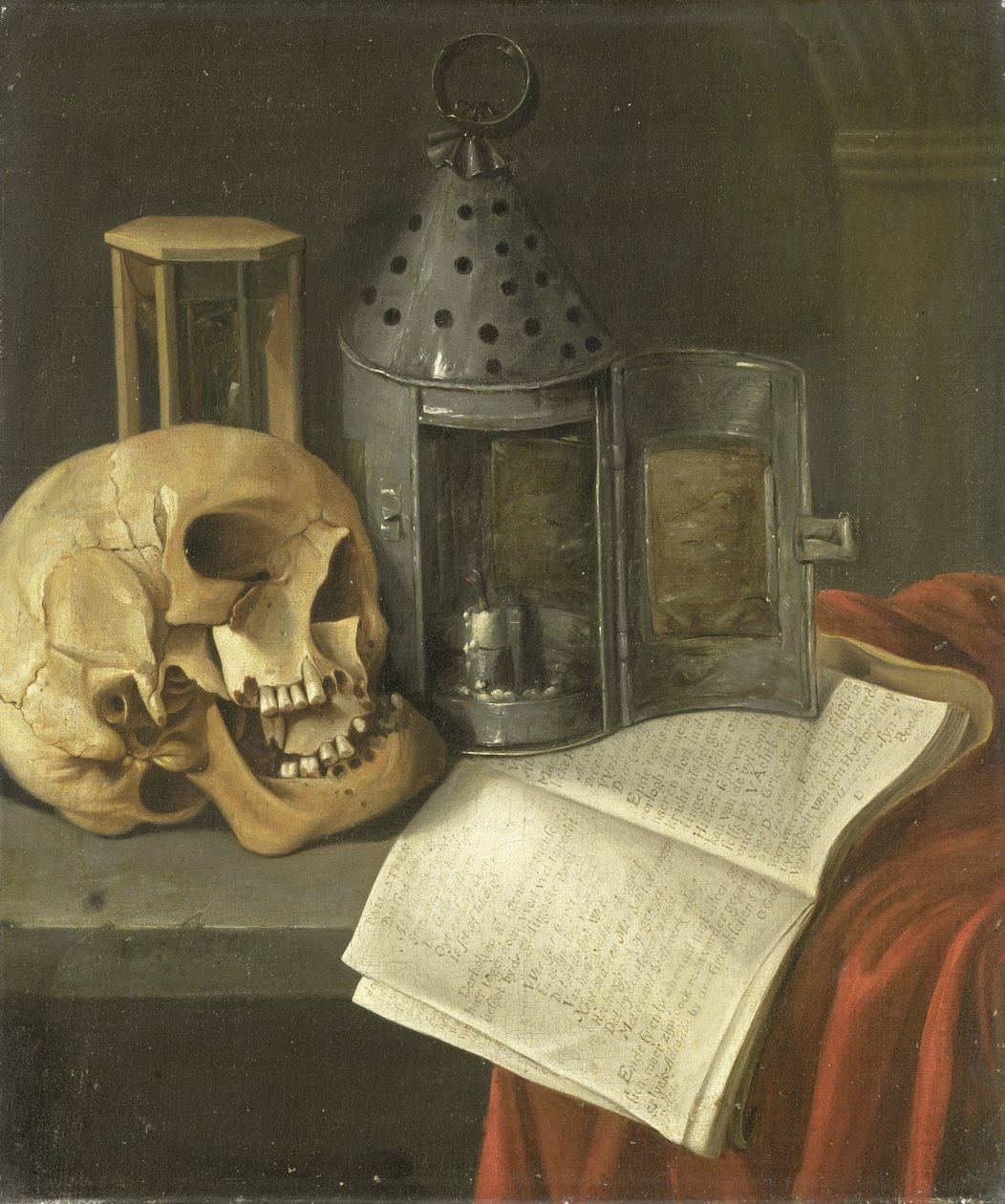 Natürmort Vanitas by B. Schaak
