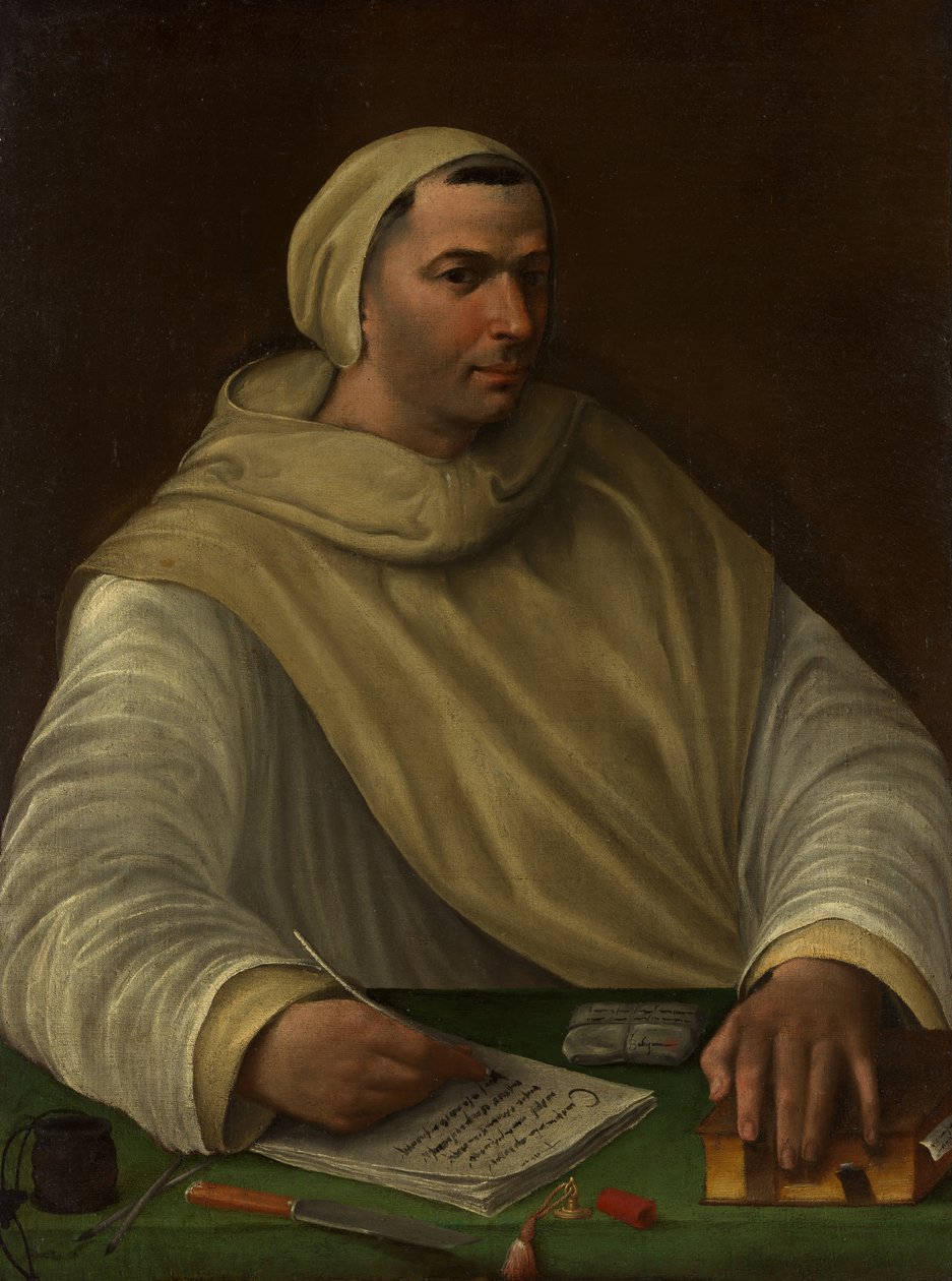 Bir Olivetan Keşiş Portresi. by Baldassare Peruzzi