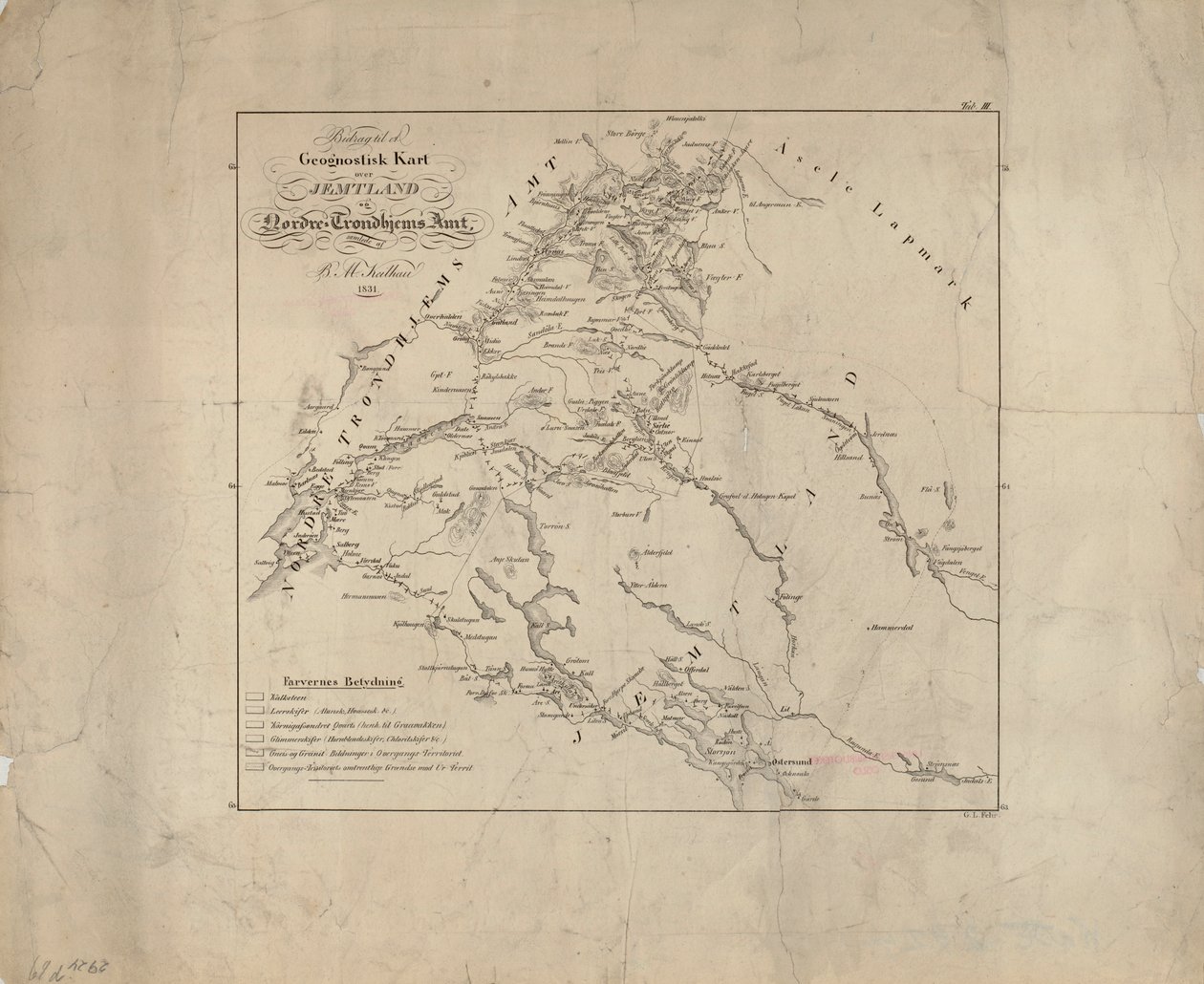 Harita (1831) yayınlandı ve Jemtland