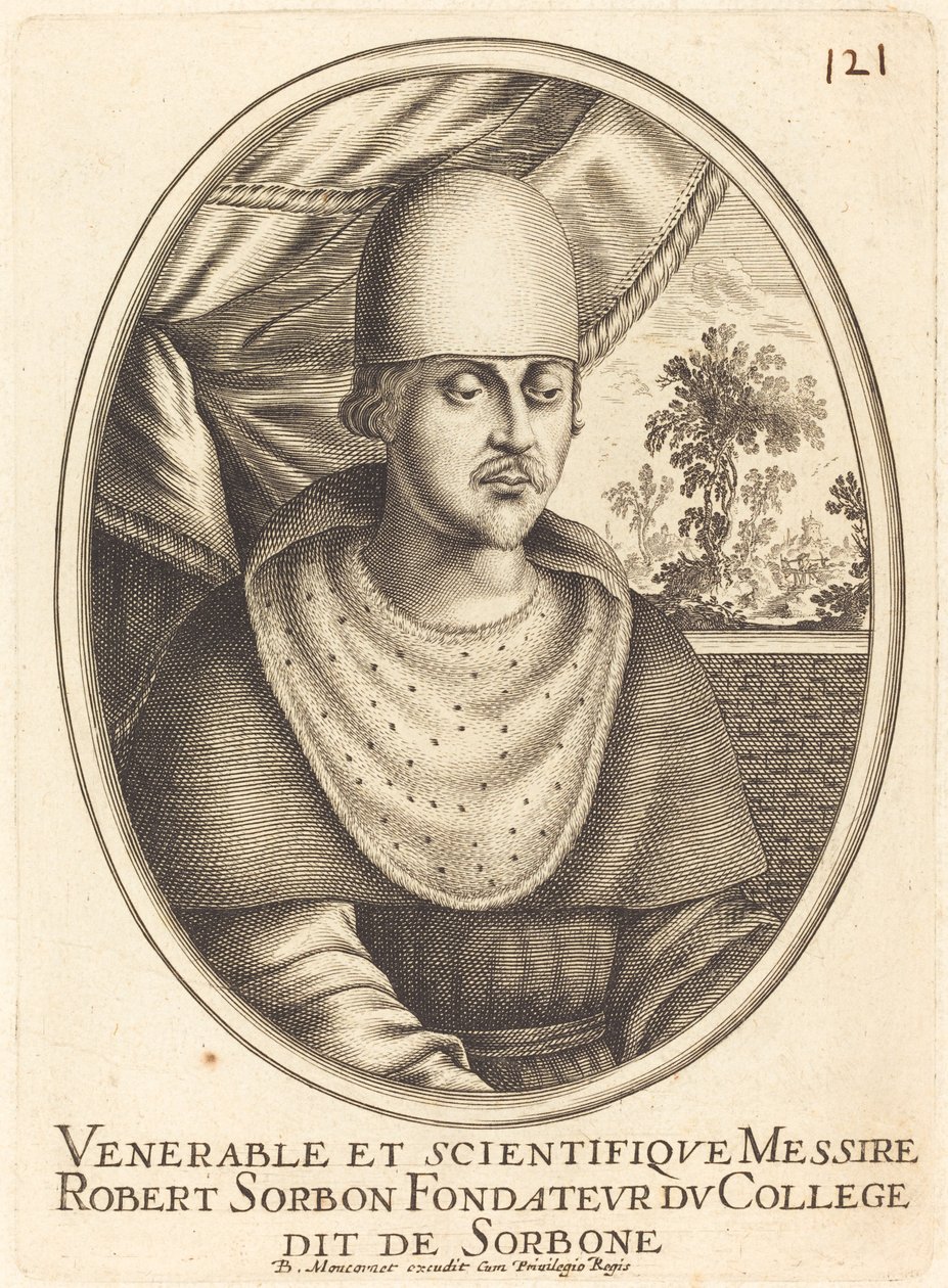 Robert de Sorbon by Balthasar Moncornet