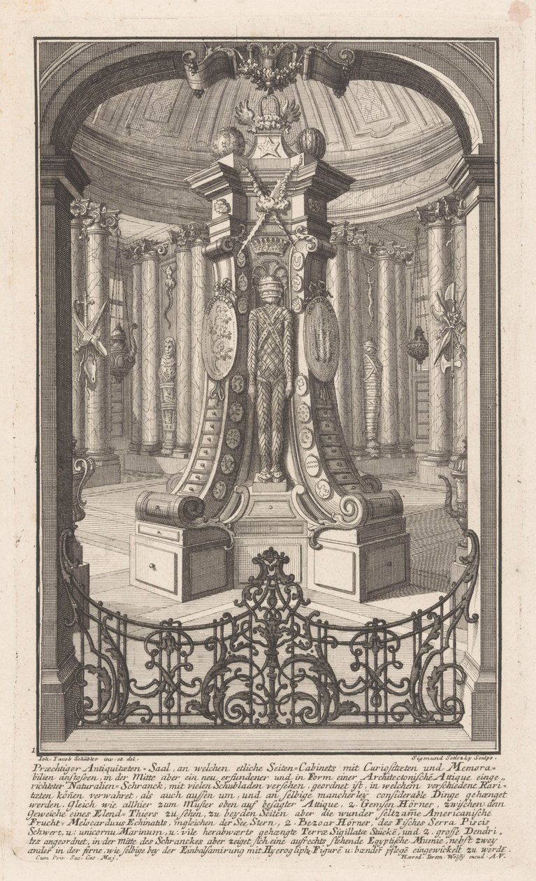 Antika odası by Balthasar Sigmund Setletzky