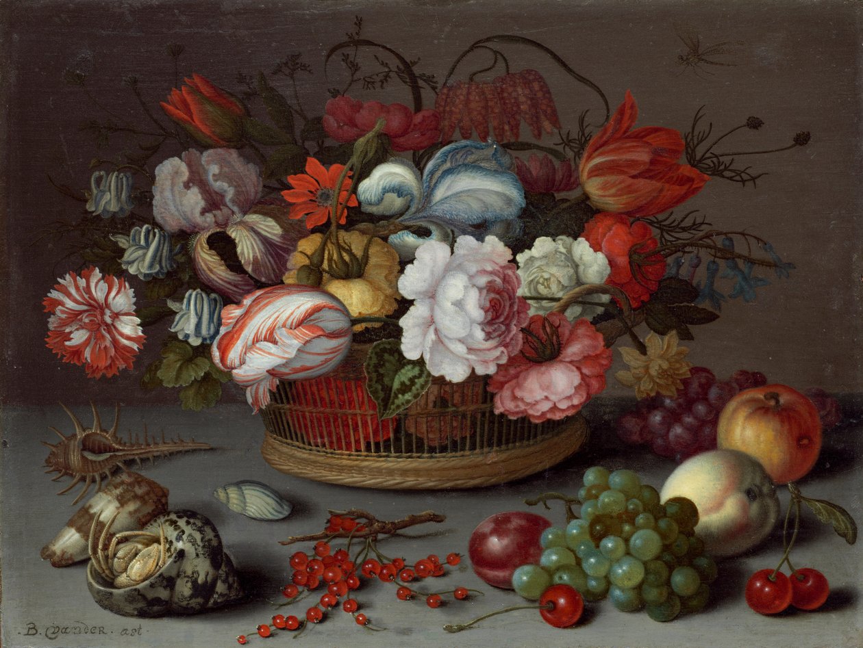 Çiçek Sepeti by Balthasar van der Ast
