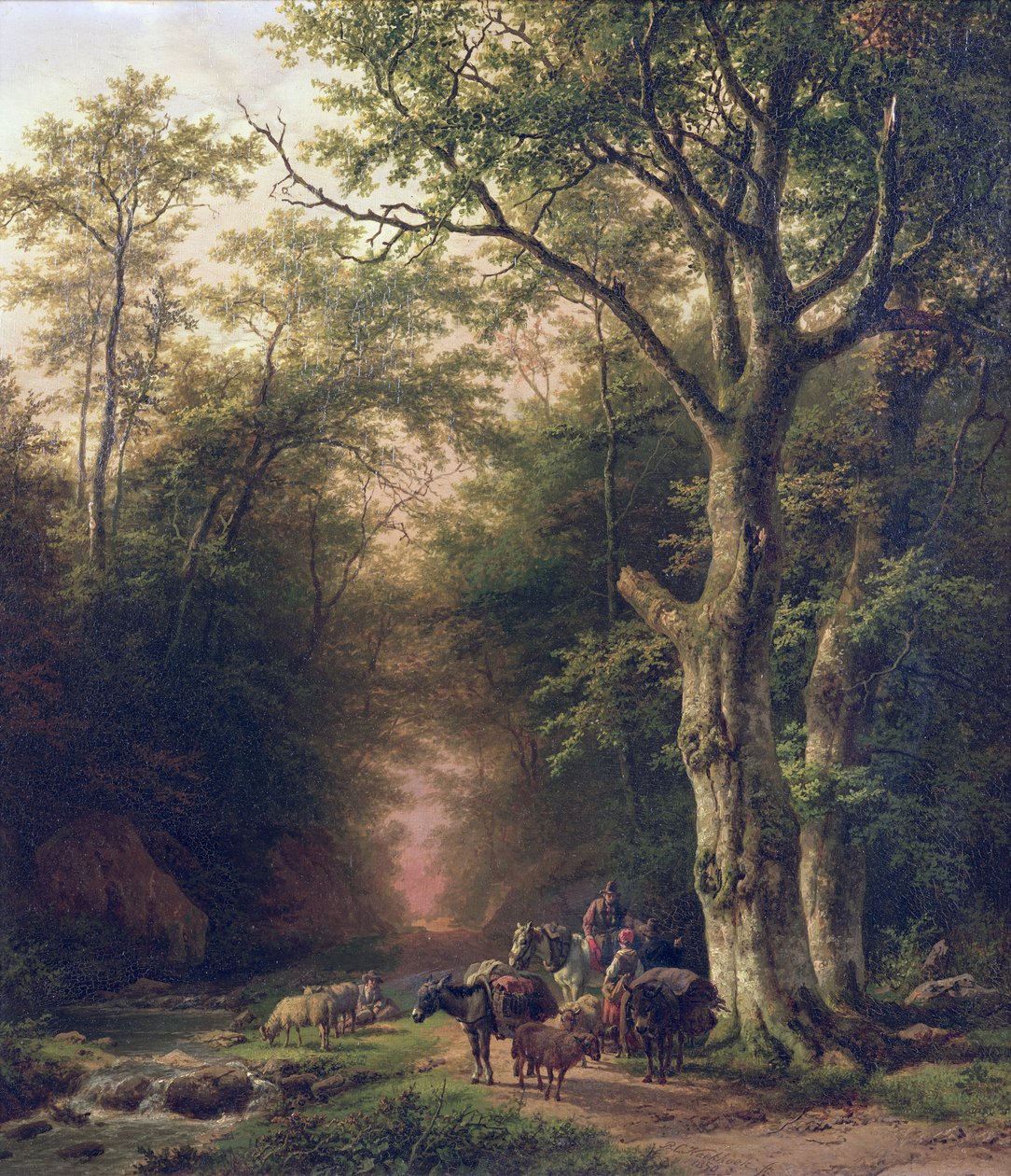 Bilinmeyen resim by Barend Cornelis Koekkoek