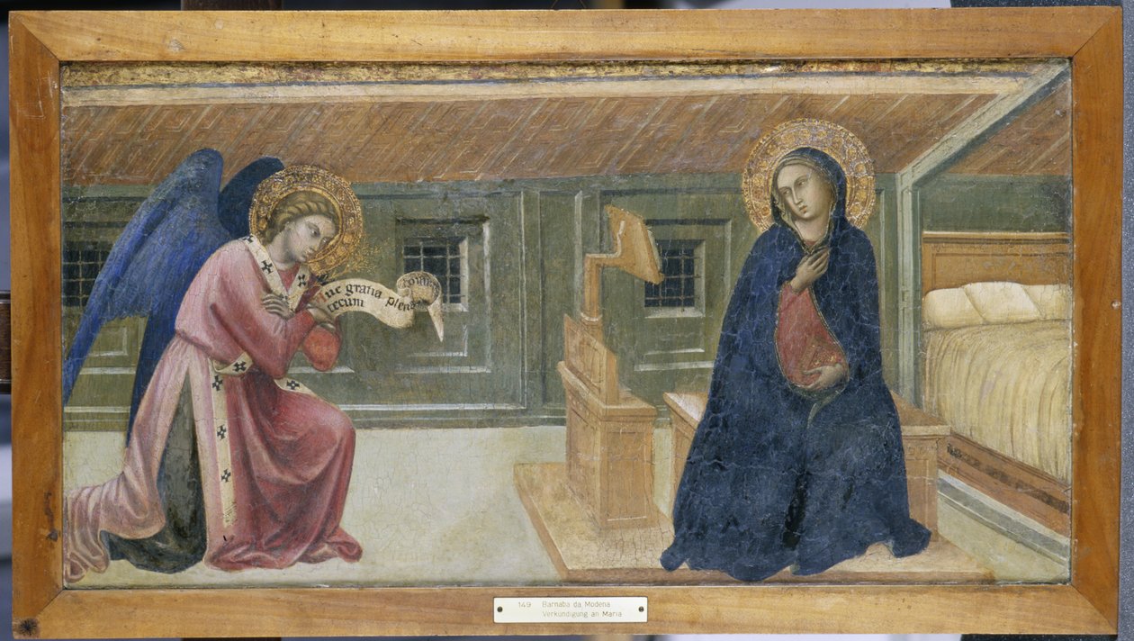Müjde (kavak ağacı üzerinde tempera) by Barnaba da Modena