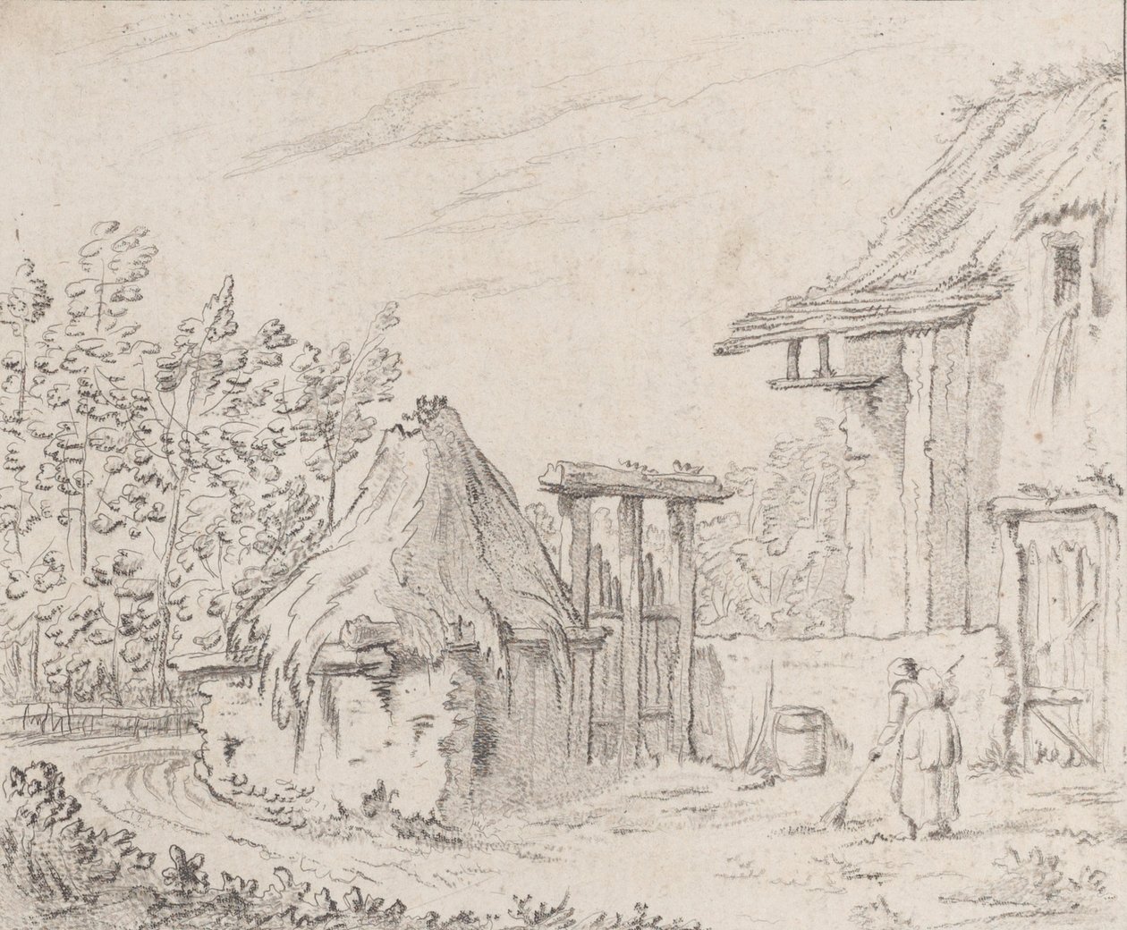 Çiftlik bahçesi, 1758. by Barthélémy Augustin Blondel d