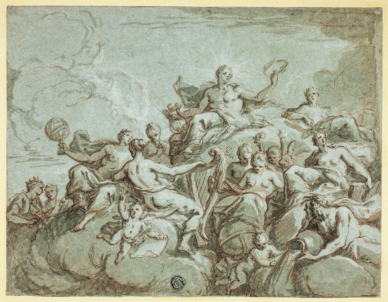 Apollon ve İlham Perileri by Bartholomaeus Spranger