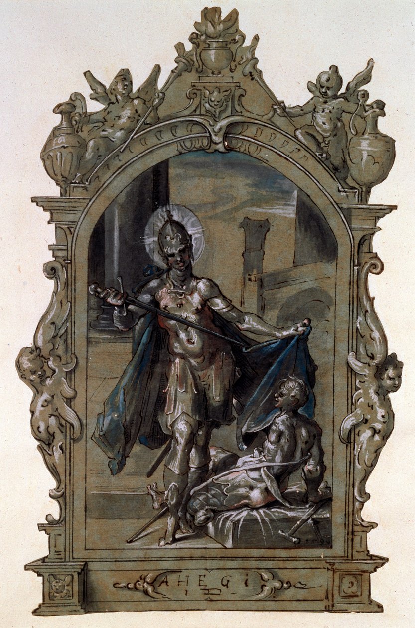 Aziz Martin ve Dilenci, 1596. by Bartholomaeus Spranger