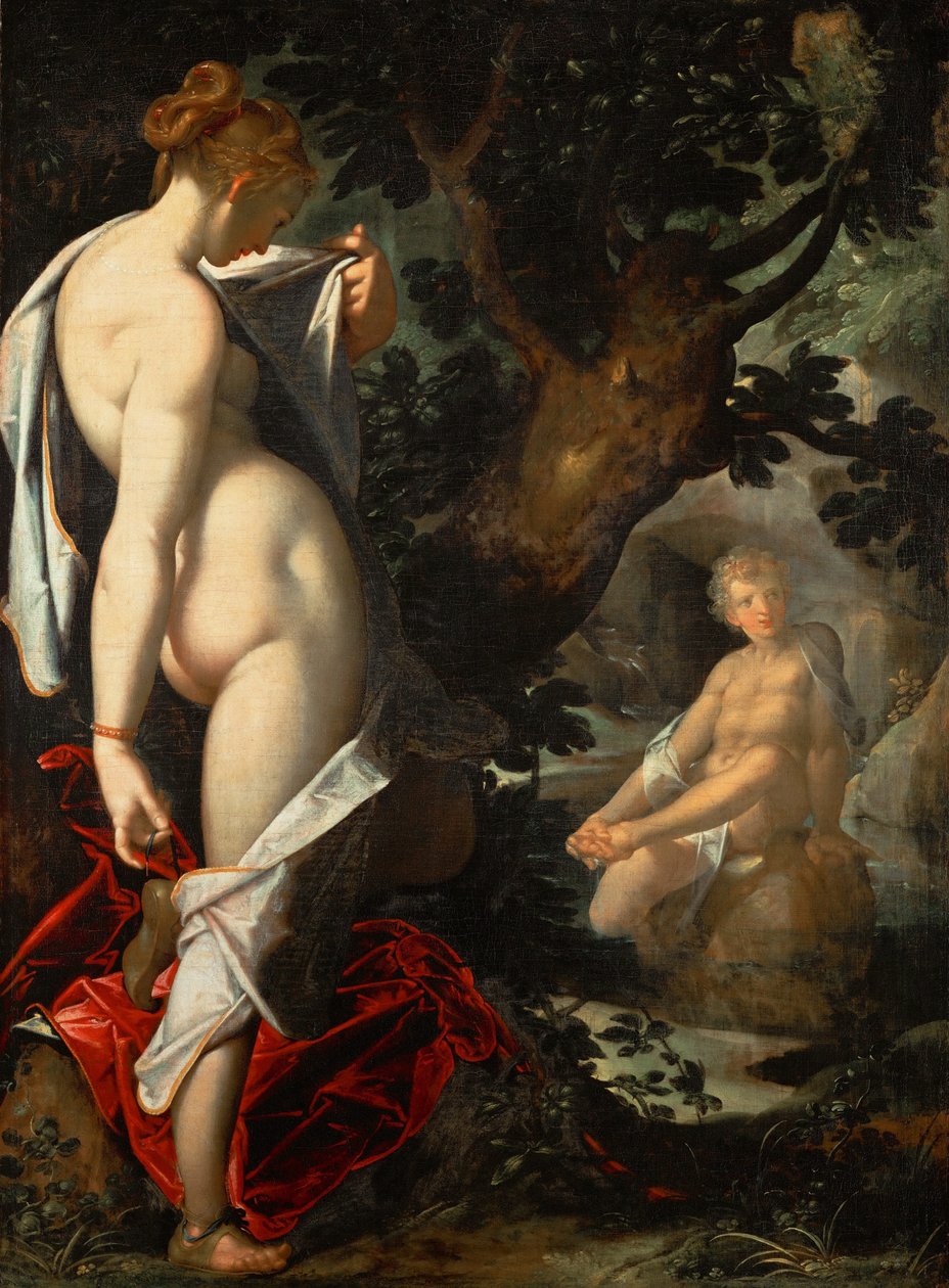 Su Perisi Salmacis ve Hermaphroditus, yaklaşık 1580-1582 by Bartholomaeus Spranger