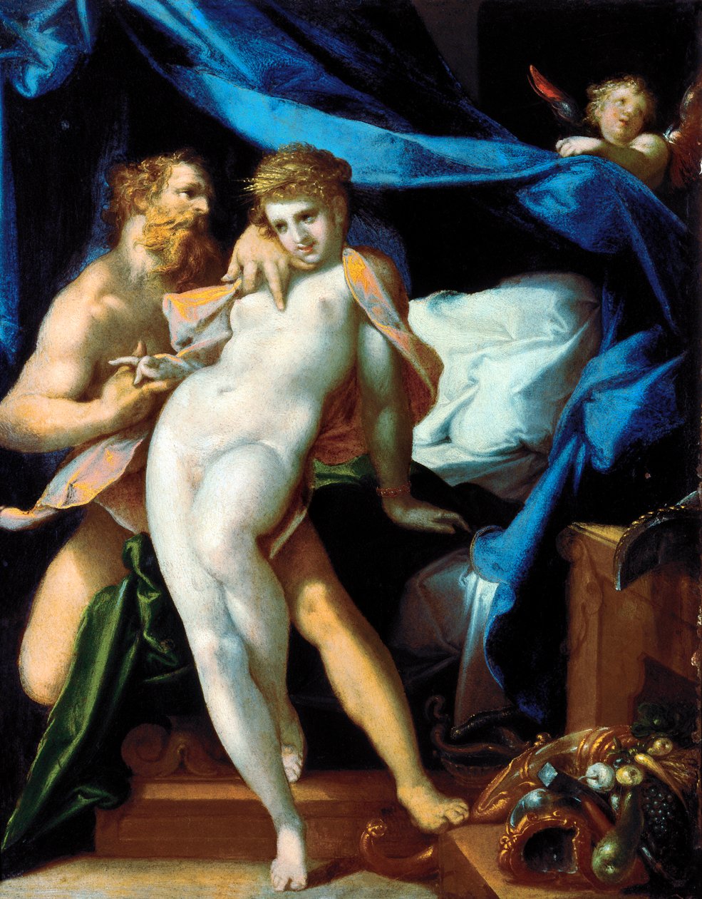Venüs ve Maia by Bartholomaeus Spranger