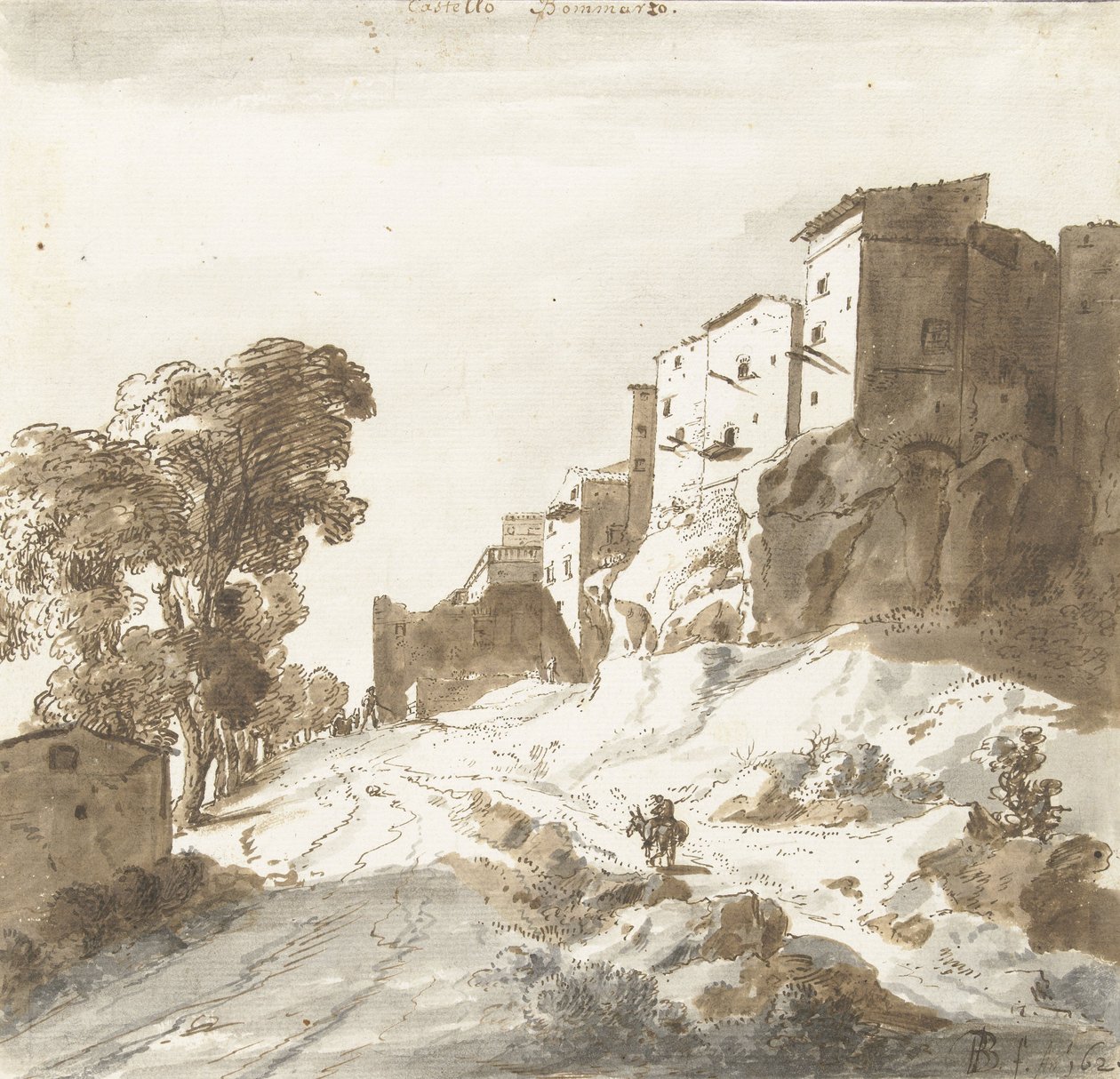 Bomarzo Kalesi, 1625 (kalem) by Bartholomeus Breenbergh