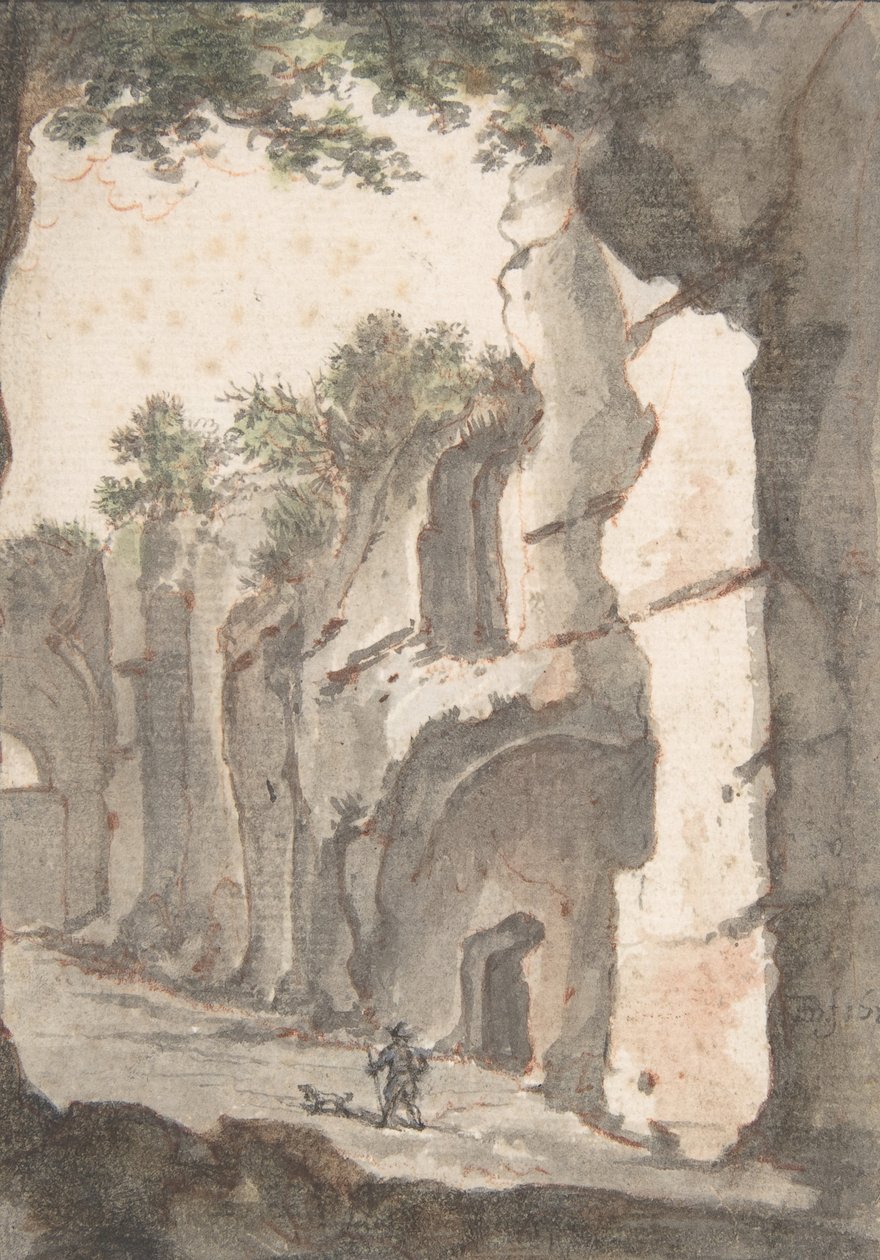 Roma Görünümü, 17. yüzyılın başlarında. by Bartholomeus Breenbergh