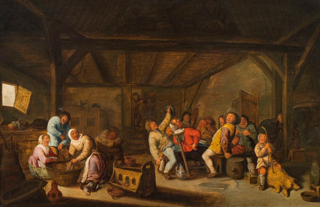 Onikinci Gece, 17. yüzyıl by Bartholomeus Molenaer