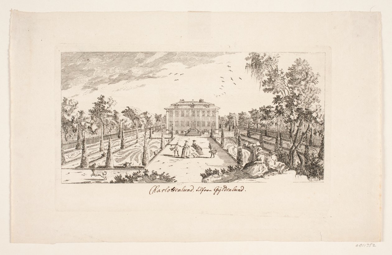 "Charlottenlund eskiden Gyldenlund" by Bartholomæus Roque