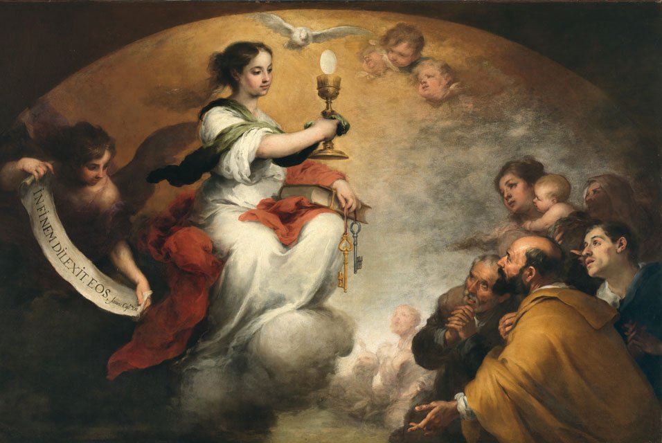 İnanç veya Kilise Muzaffer by Bartolomé Esteban Murillo