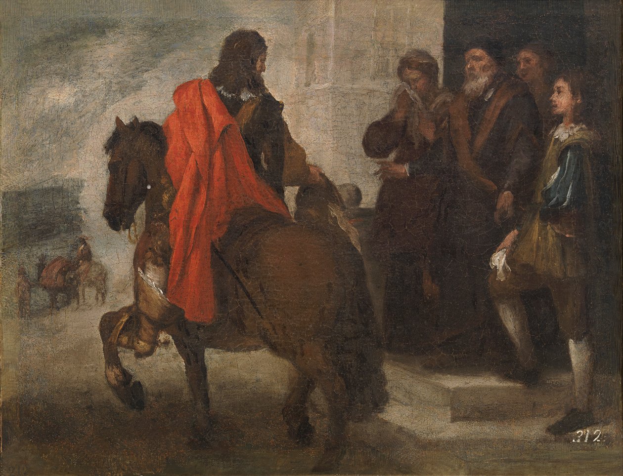 Müsrif oğluna veda by Bartolomé Esteban Murillo