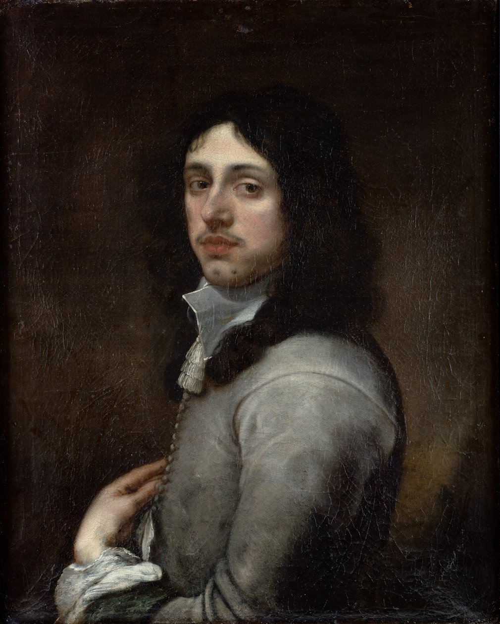 Gri Giyinmiş Genç Bir Adamın Portresi by Bartolomé Esteban Murillo