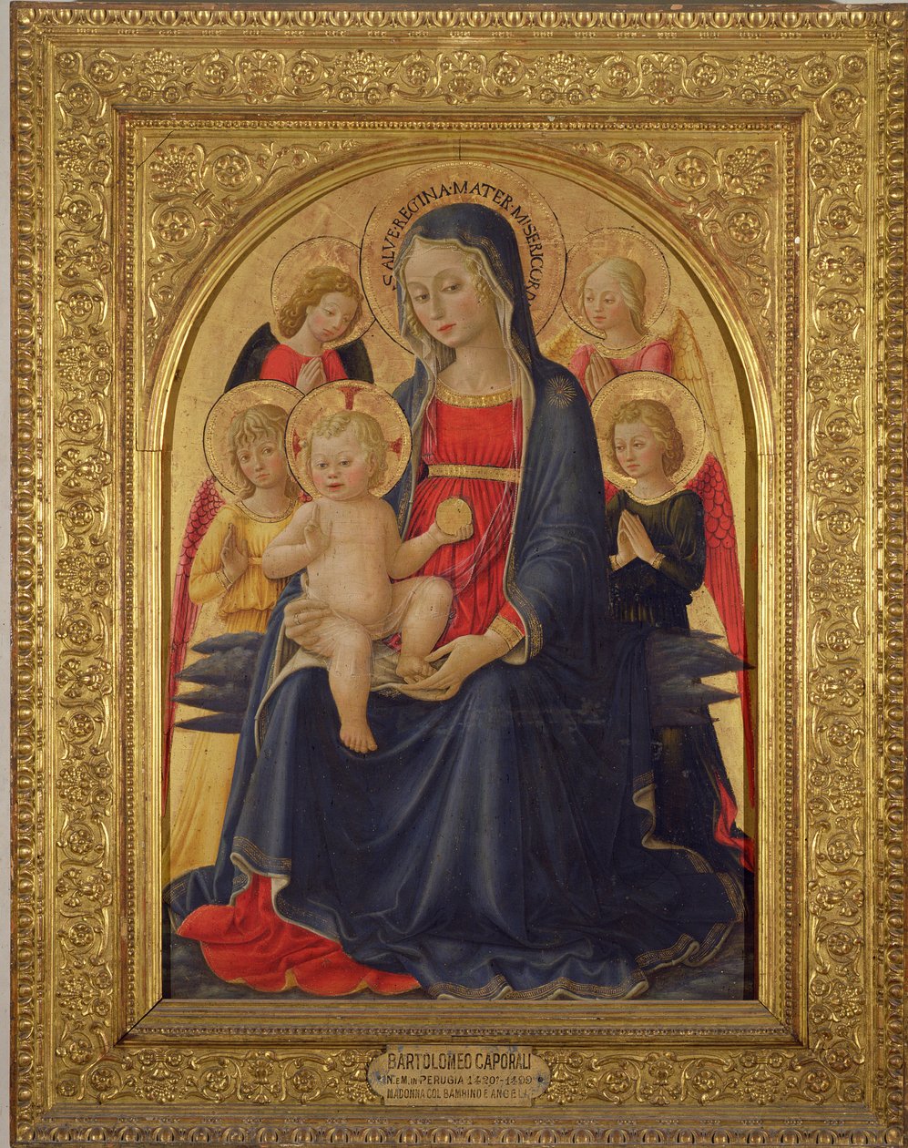 Madonna ve Meleklerle Çocuk, c.1467 by Bartolomeo Caporali